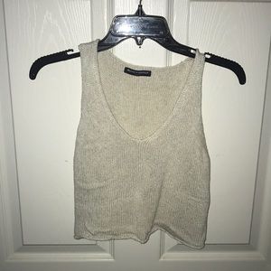 Brandy melville crop top knit